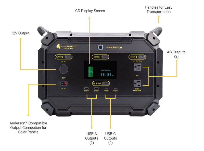 Lion Energy Safari ME Solar Generator