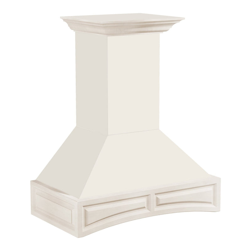 ZLINE Wooden Wall Mount Range Hood in White - Includes Motor