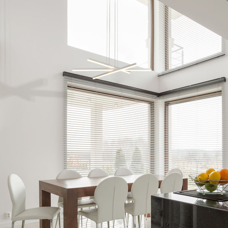 VONN Sirius 40" VMP25030AL Integrated LED Pendant Light in Silver