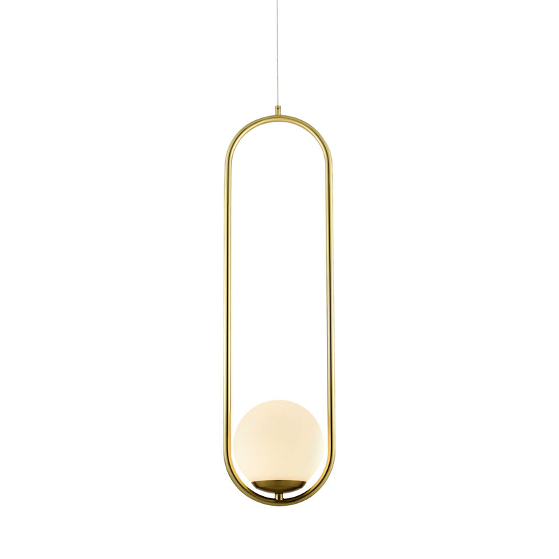 VONN Capri 7" VCP2105AB Integrated LED Pendant Light in Antique Brass