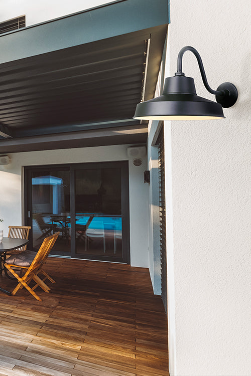 Canarm Matte Black LED Barn Light - 14.25" x 12" x 20.5"