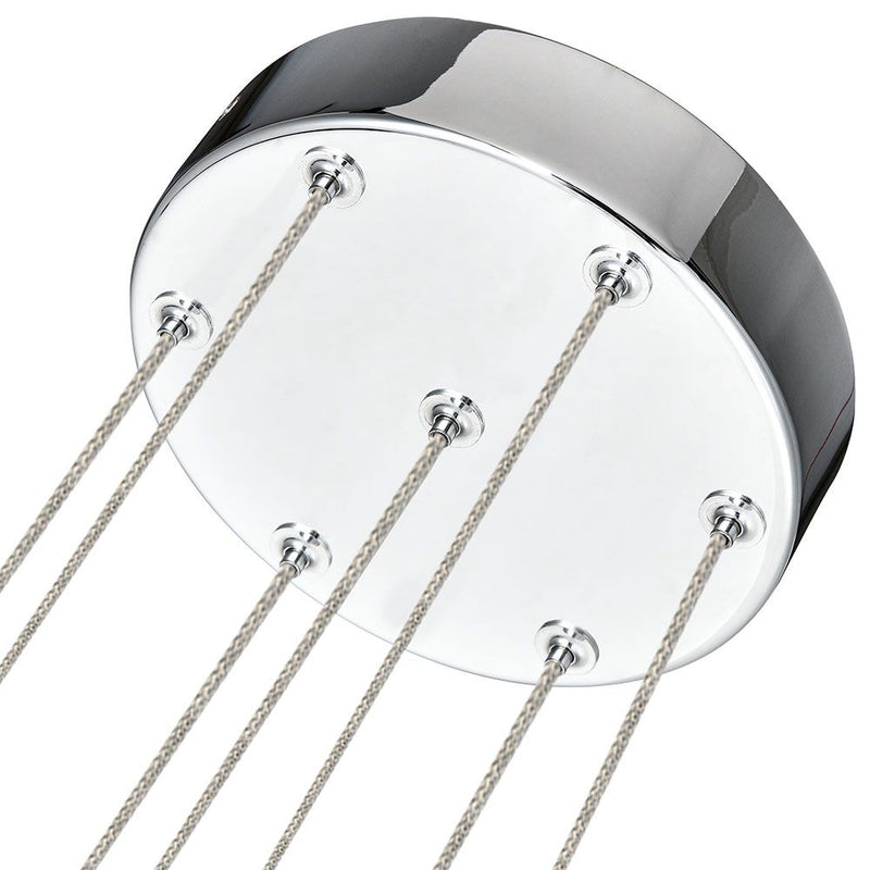 VONN Venezia 7-Light VAC3207CH Integrated LED Chandelier in Polished Chrome
