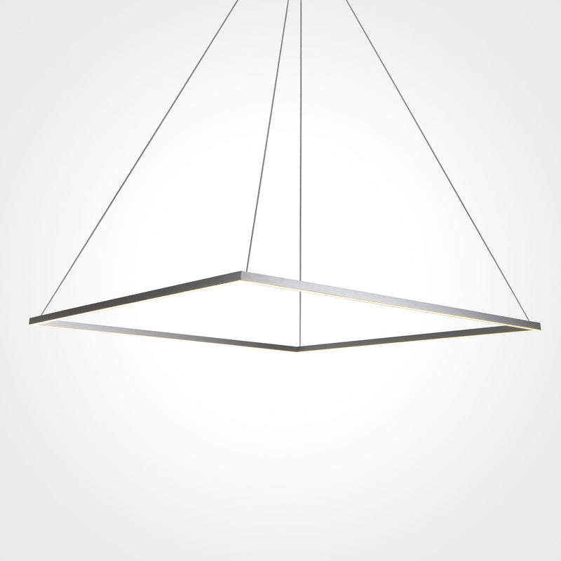VONN Atria 39" VMC35511AL Modern Square LED Chandelier in Silver