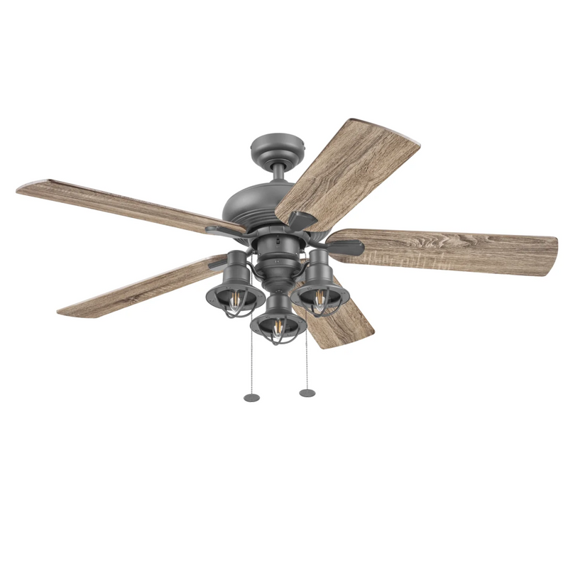 Prominence Home 52" Piercy Bronze Pull Chain Ceiling Fan
