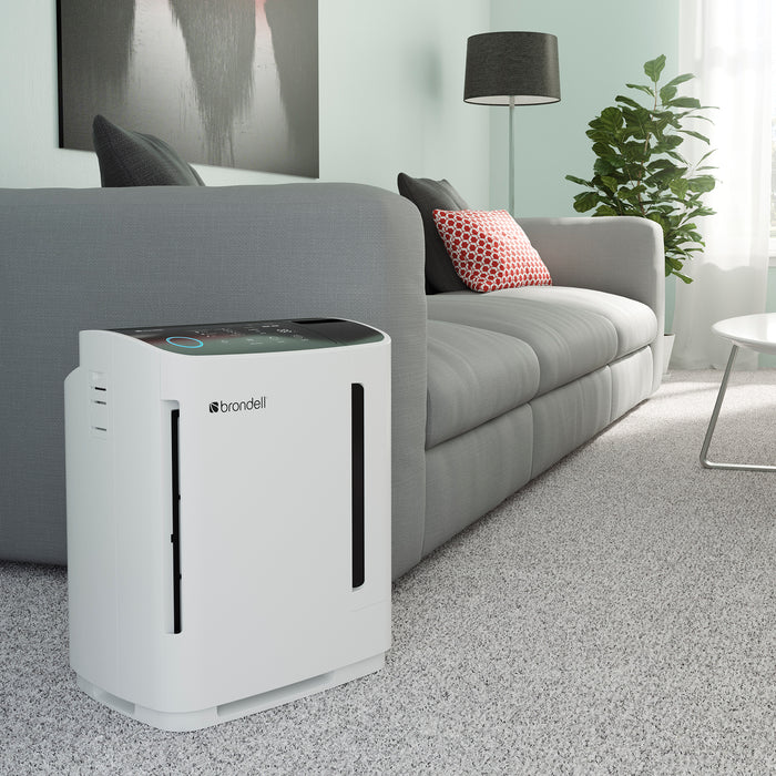 Brondell O2+ Revive TrueHEPA Air Purifier + Humidifier, White