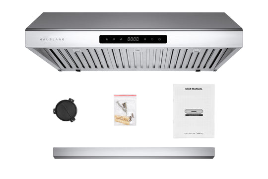 Hauslane 30" Chef  UC-PS10SS-30 900 CFM Ducted Stainless Steel Undercabinet Range Hood