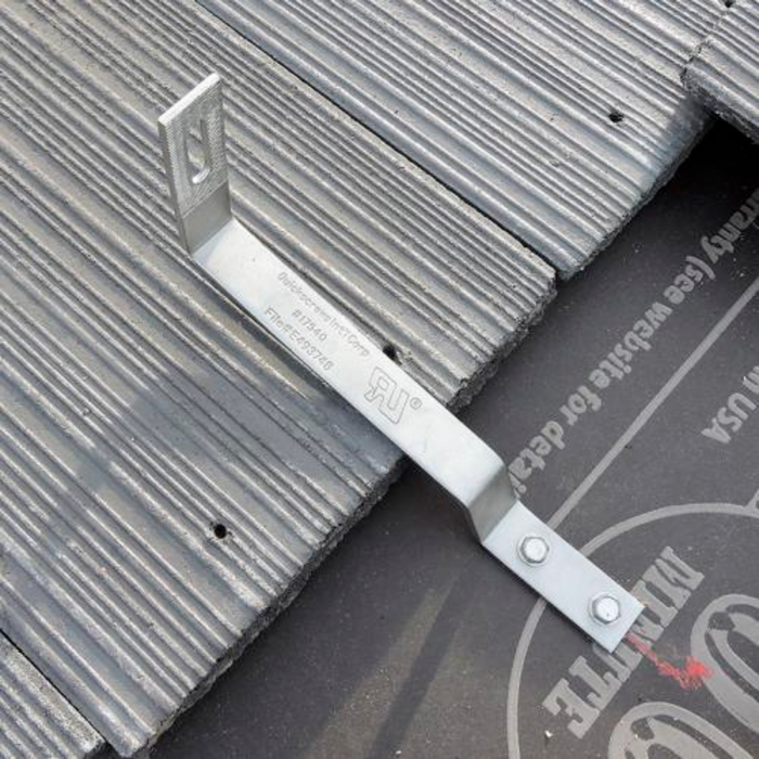 QuickBOLT Flat Tile Roof Hook for Solar Panel Side Mount Rails