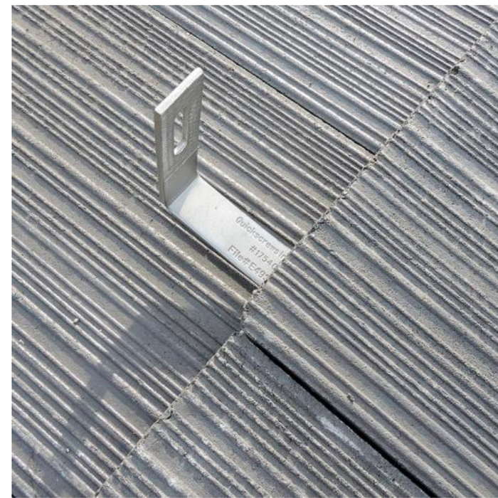 QuickBOLT Flat Tile Roof Hook for Solar Panel Side Mount Rails