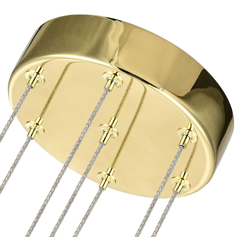 VONN Venezia 7-Light VAC3207GL Integrated LED Chandelier in Gold