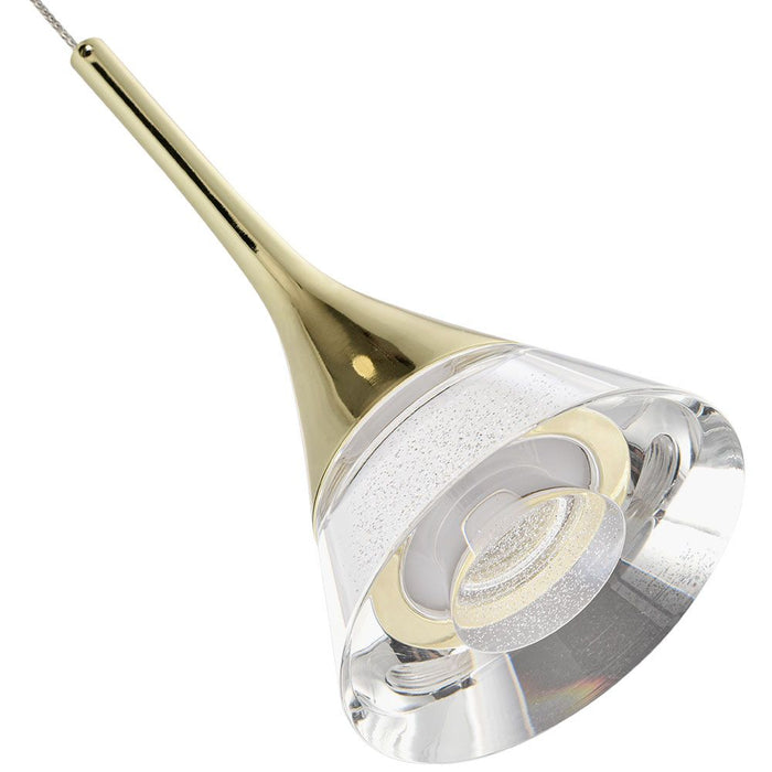 VONN Amalfi 4.75" VAP2211GL Integrated LED Pendant Light - Gold