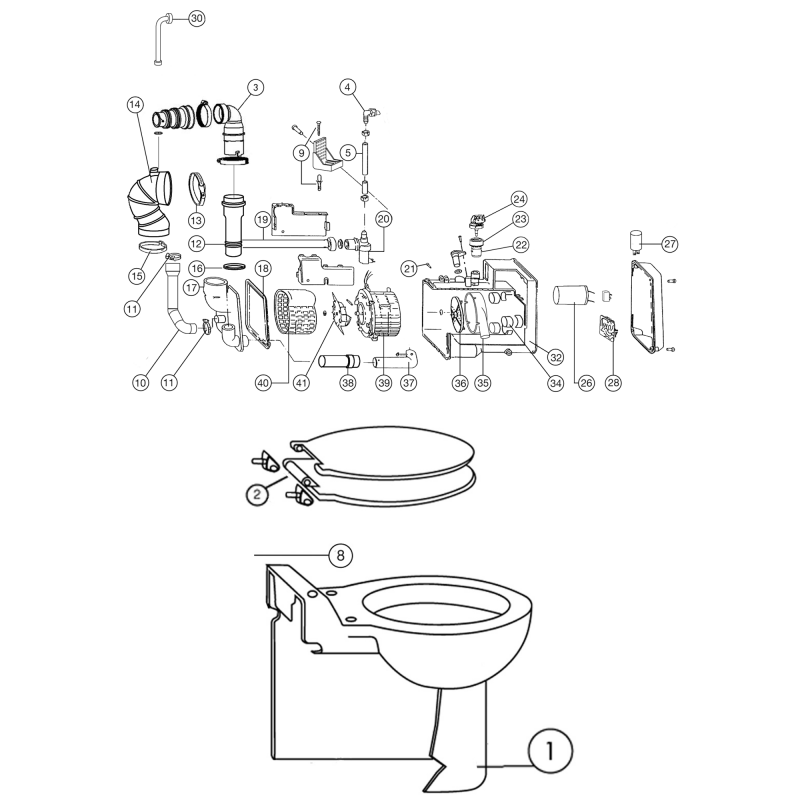 Saniflo 023 Sanicompact Macerating Toilet