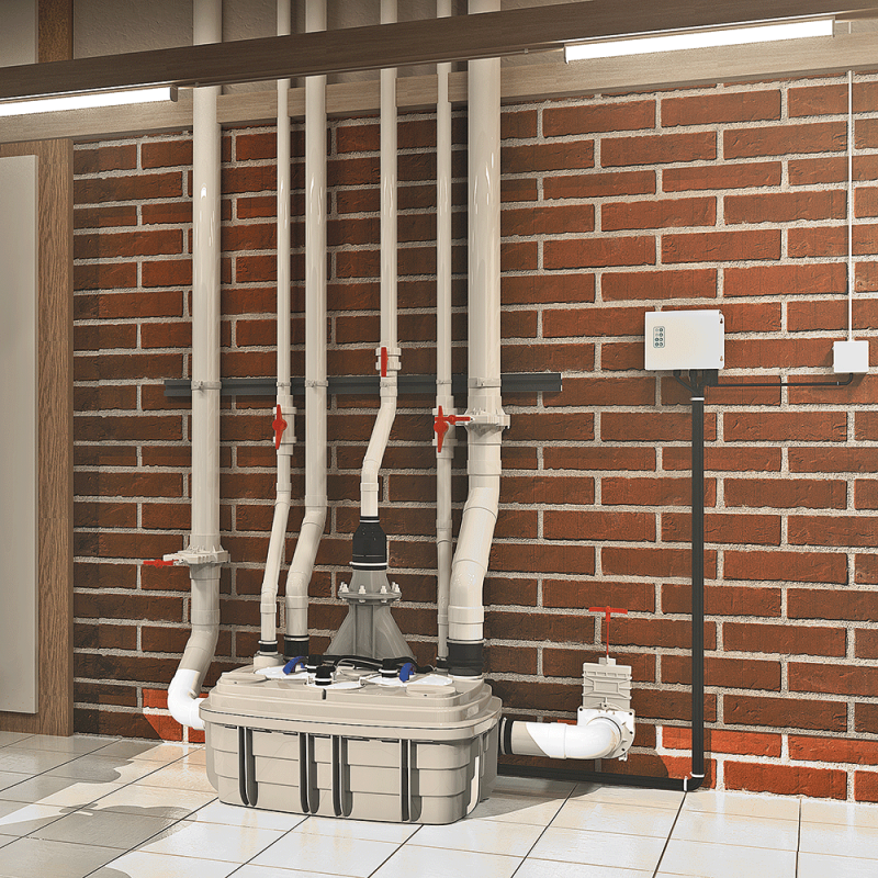 Saniflo 099 Sanicubic 2 VX Vortex 240V Simplex System Lift Station- Residential & Commercial