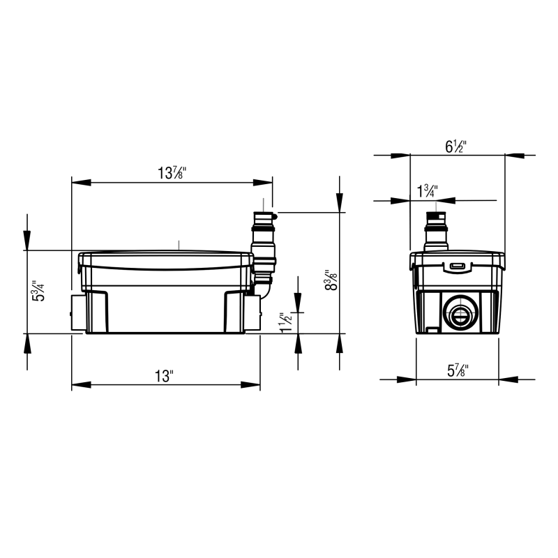 Saniflo 010 Sanishower Drain Pump