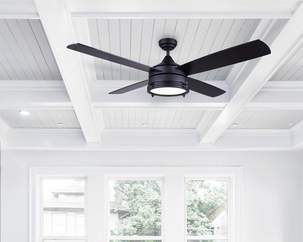 Canarm Simon 52" Matte Black LED Ceiling Fan