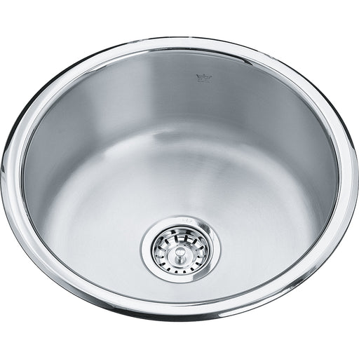 Round stainless steel sink best sale and drainer