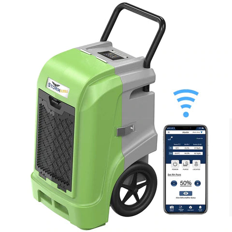 ALORAIR Smart WiFi Storm Ultra Industrial Commercial Dehumidifier with Hose, 90 PPD