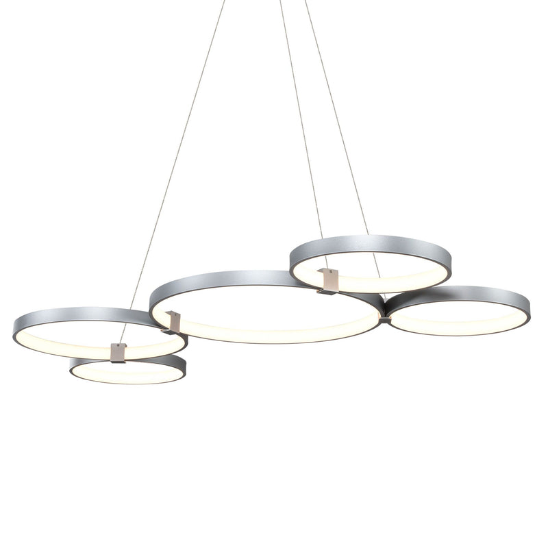 VONN Capella 50" VMC32410AL Multi-Ring LED Chandelier in Silver