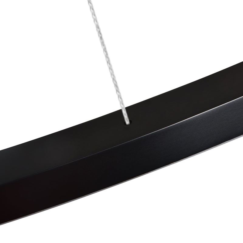 VONN Tania 72" VMC34972BL Modern Circular LED Chandelier in Black