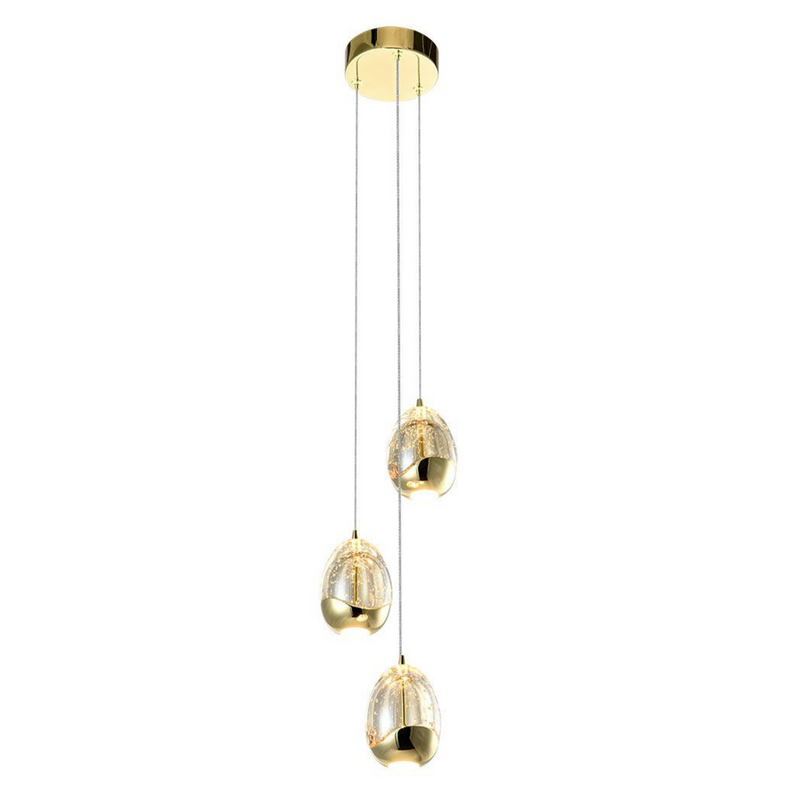 VONN Venezia 3-Light VAP2203GL Integrated LED Pendant Light - Gold