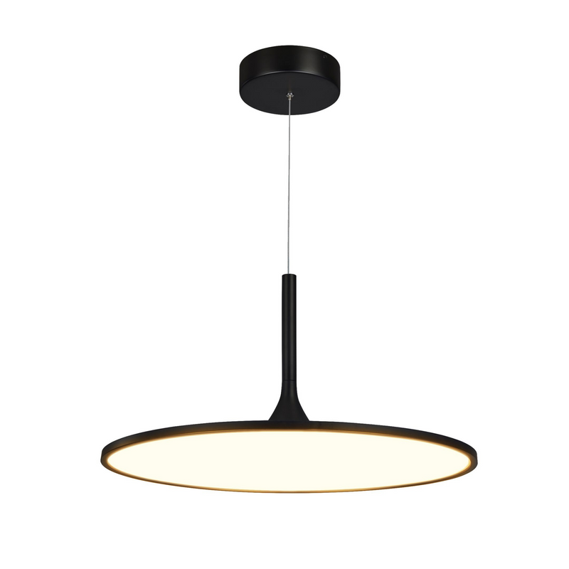 VONN Salm 24" VMC31820BL Modern Disc LED Chandelier in Black
