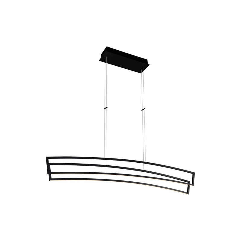 VONN Sirius 46" VMC33440BL Integrated LED Linear Chandelier in Black