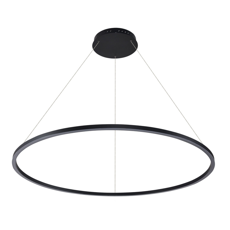 VONN Tania 51" VMC34912BL Modern Circular LED Chandelier in Black