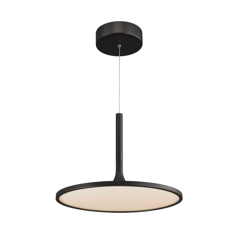 VONN Salm 17" VMC31810BL Modern Disc LED Chandelier in Black