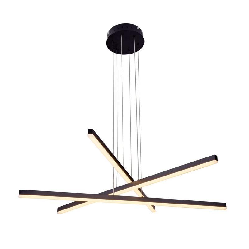 VONN Sirius 40" VMP25030BL Integrated LED Pendant Light in Black
