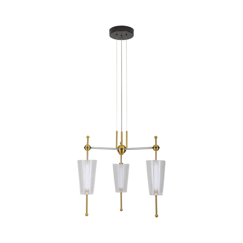 VONN Artisan Toscana VAP2103AB Integrated LED 3 Light Linear Pendant Light