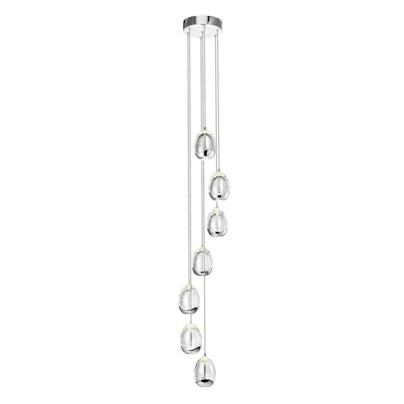 VONN Venezia 7-Light VAC3207CH Integrated LED Chandelier in Polished Chrome