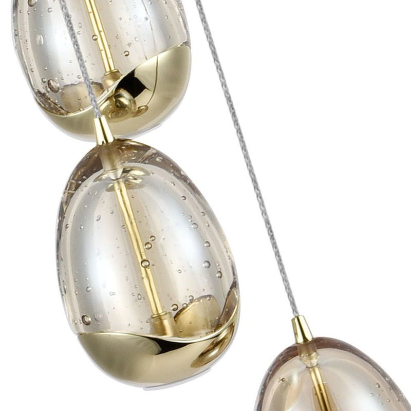 VONN Venezia 7-Light VAC3207GL Integrated LED Chandelier in Gold