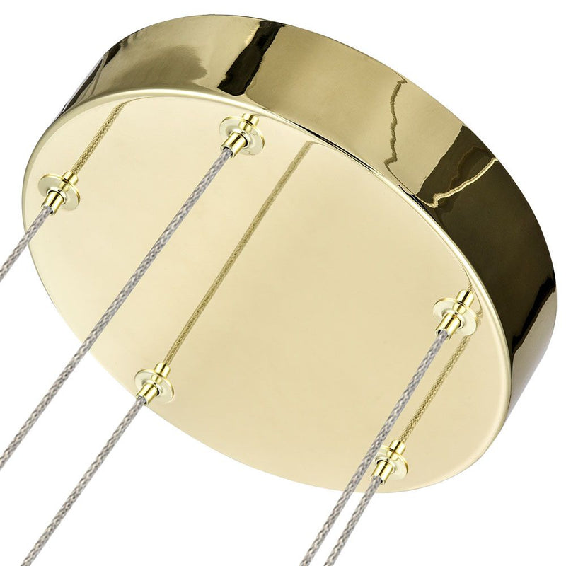 VONN Amalfi 5-Light VAC3215GL Integrated LED Chandelier with Cone Shades in Gold