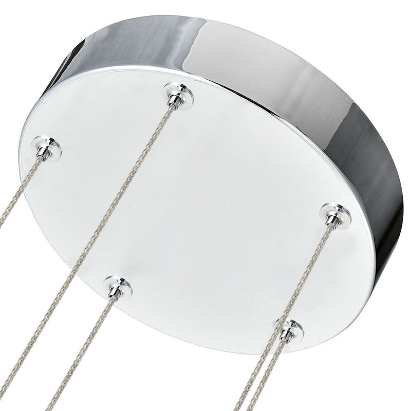 VONN Amalfi 5-Light VAC3215CH Integrated LED Chandelier with Cone Shades Polished Chrome