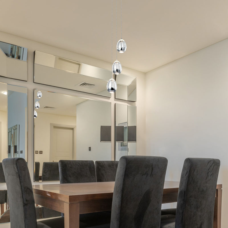 VONN Venezia 3-Light VAP2203CH Integrated LED Pendant Light - Polished Chrome