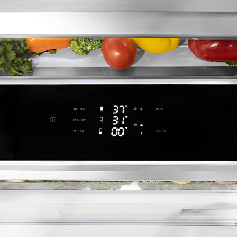 ZLINE 60" Built-In 4-Door French Door Refrigerator with Internal Water and Ice Dispenser in Stainless Steel