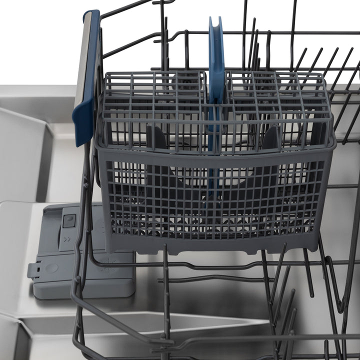 ZLINE Autograph Edition 18” Compact 3rd Rack Top Control Dishwasher in Black Stainless Steel 51dBa