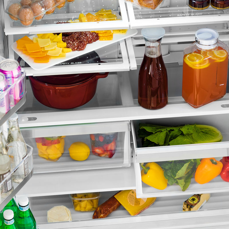 ZLINE 36" Autograph Edition 22.5 cu. ft French Door Refrigerator with Ice Maker - Stainless Steel
