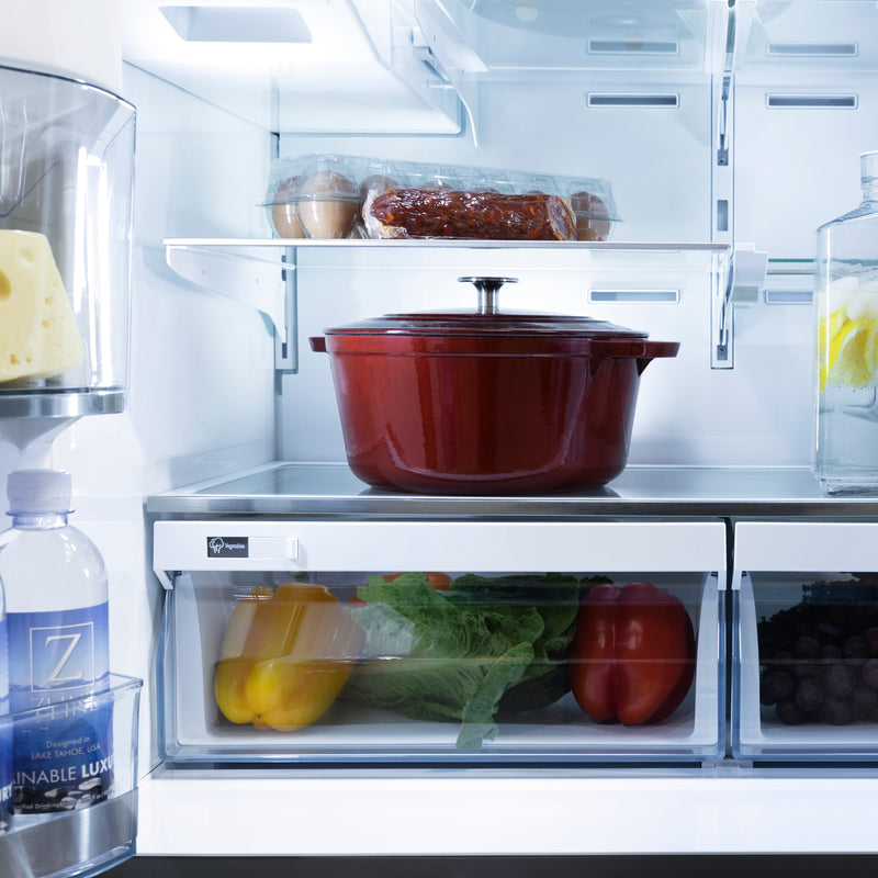 ZLINE 36" 21.6 cu. ft French Door Refrigerator with Water and Ice Dispenser - (RFM-W-36)
