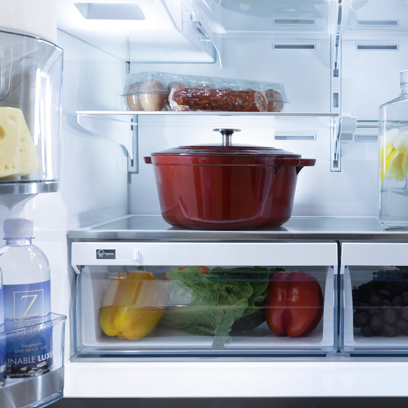 ZLINE 36" Autograph Edition 21.6 cu. ft French Door Refrigerator with Water and Ice Dispenser