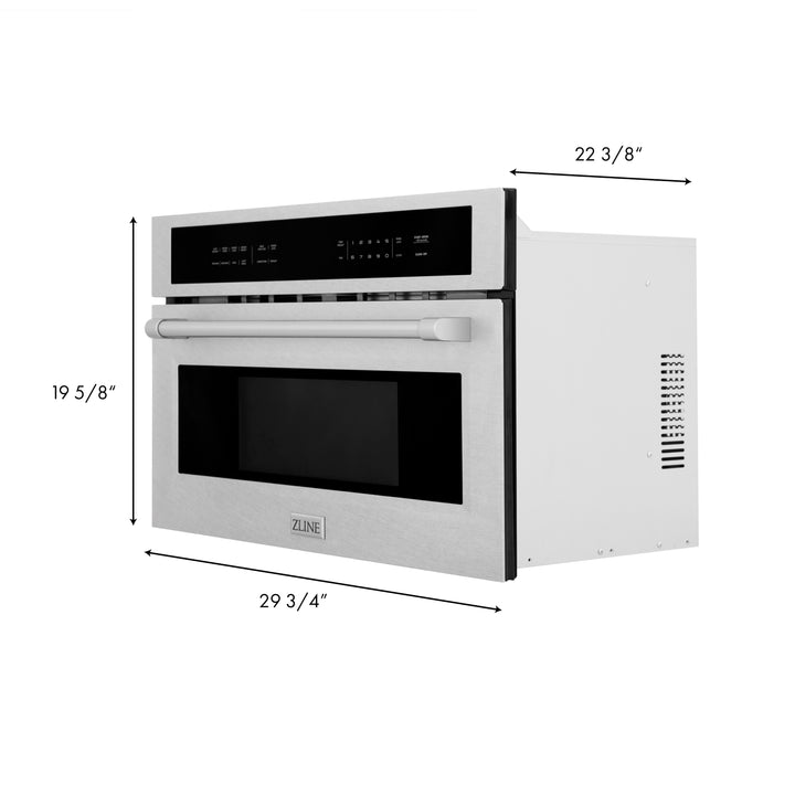 ZLINE 30 Inch wide, 1.6 cu ft. Built-in Convection Microwave Oven with Speed and Sensor Cooking