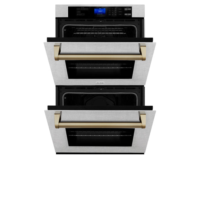 ZLINE 30 in. Autograph Edition Electric Double Wall Oven with Self Clean and True Convection
