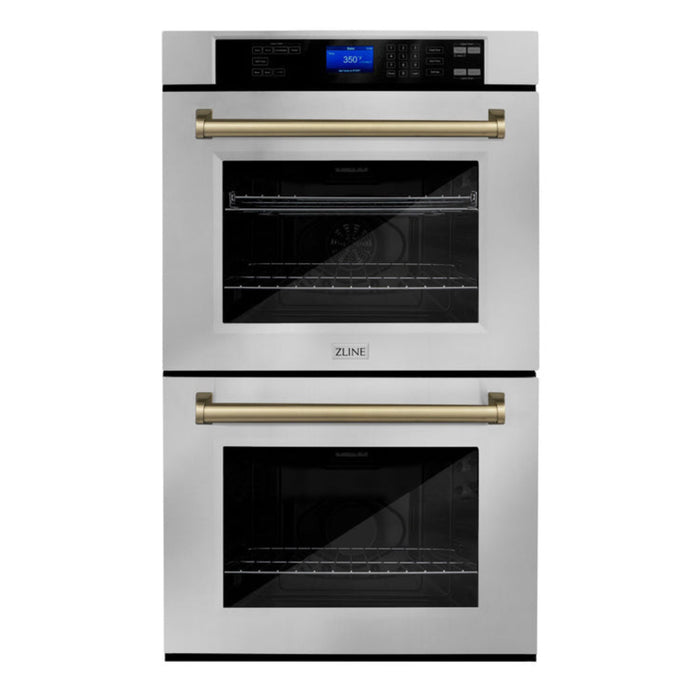 ZLINE 30 in. Autograph Edition Electric Double Wall Oven with Self Clean and True Convection