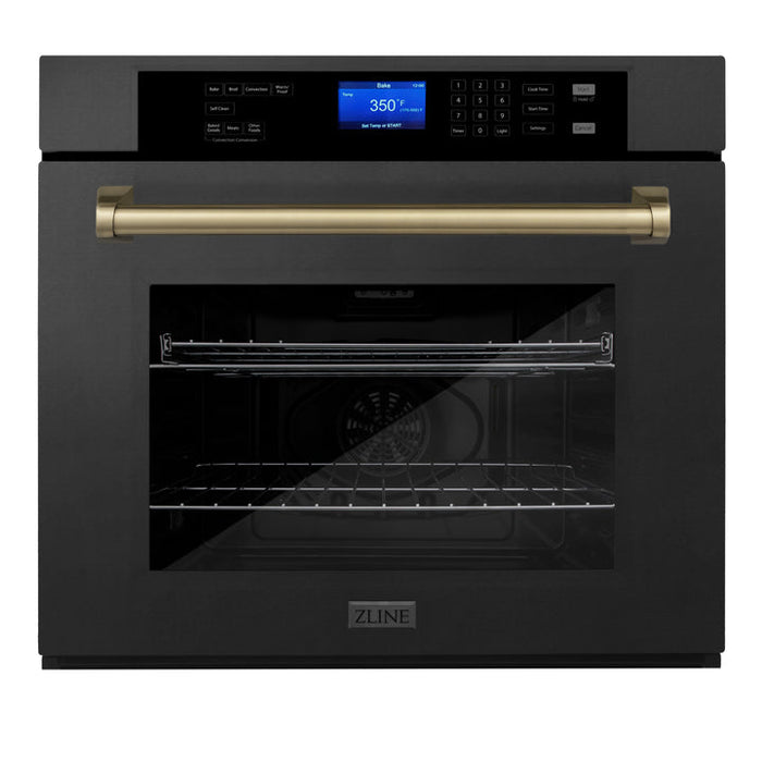 ZLINE 30 in. Autograph Collection Electric Single Wall Oven with Self Clean and True Convection