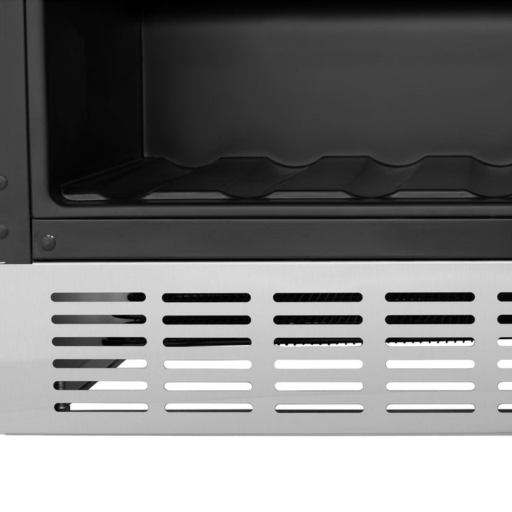 ZLINE 24 in. Autograph Edition 54 Can Beverage Cooler Fridge with Adjustable Shelves in Stainless Steel