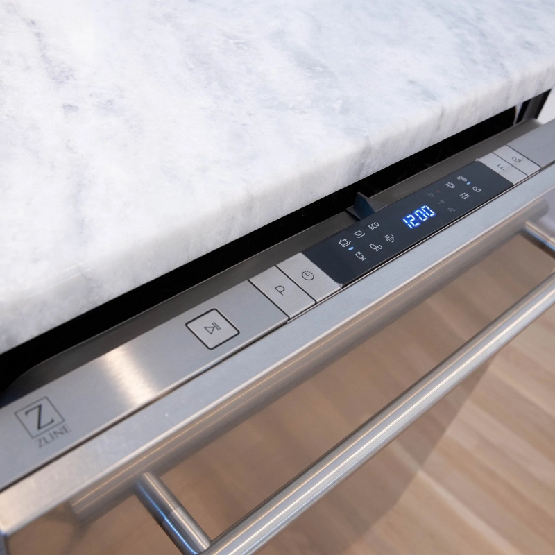 ZLINE 24 in. Top Control Dishwasher with Stainless Steel Tub and Modern Style Handle