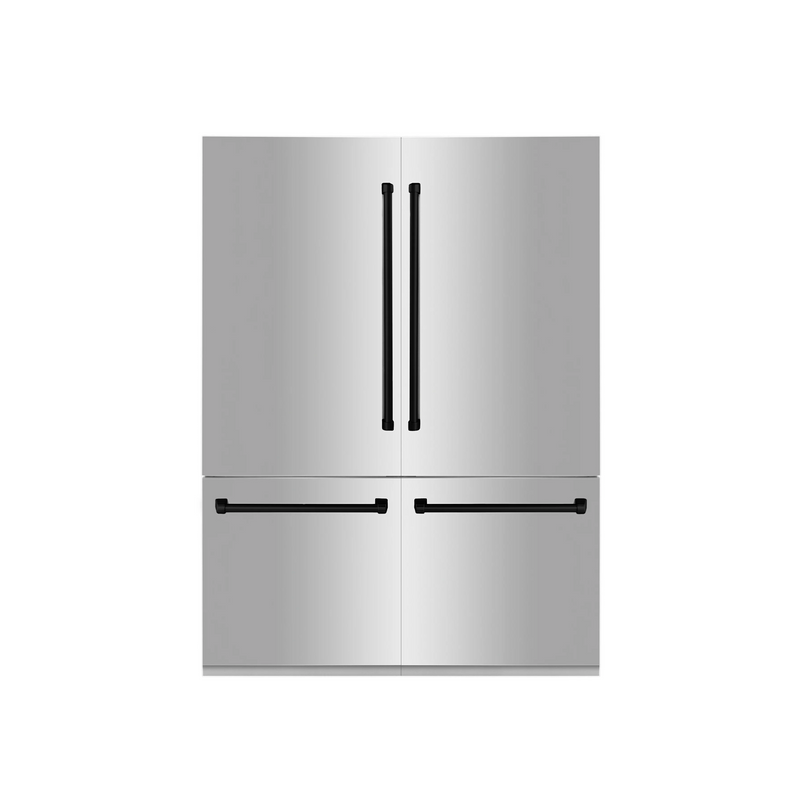 ZLINE 60" Autograph Edition ft. Built-in 4-Door French Door Stainless Steel Refrigerator
