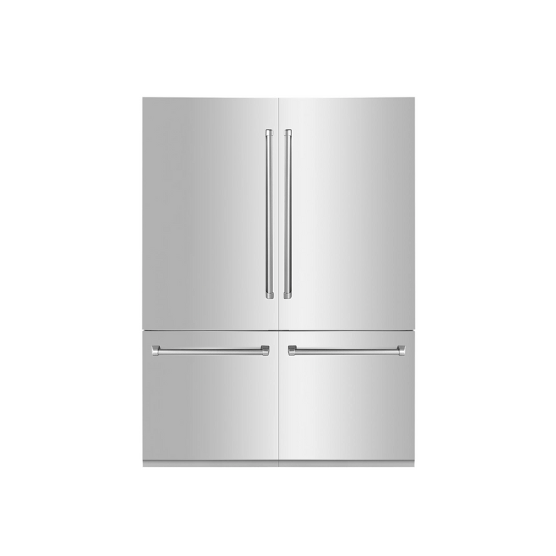 ZLINE 60" Autograph Edition ft. Built-in 4-Door French Door Stainless Steel Refrigerator